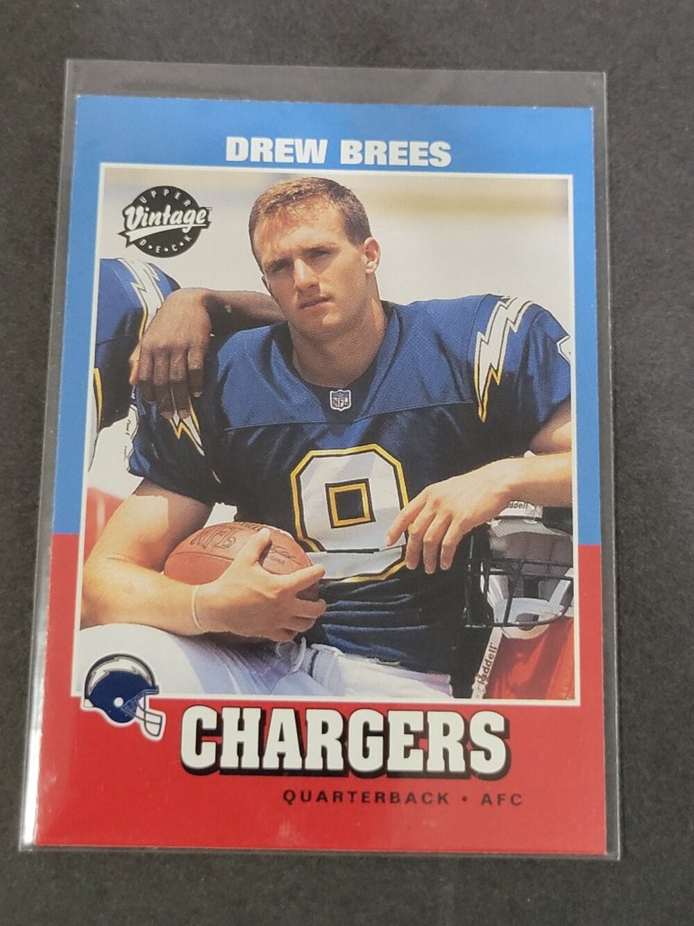 2001 Upper Deck Vintage #251 Drew Brees Rookie Card San Diego Chargers